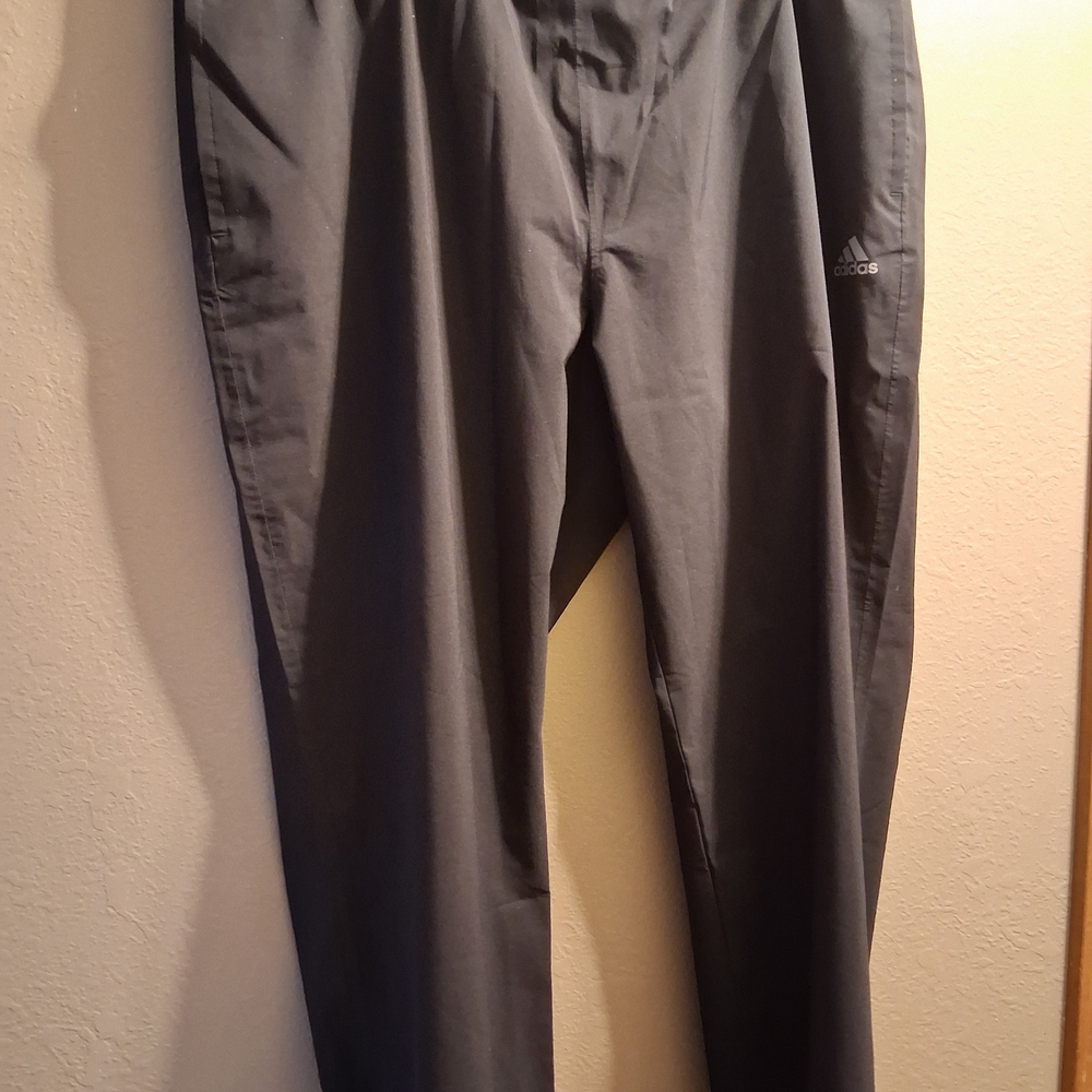 Adidas black provisional rain pants. Size 2XL.